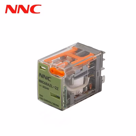 Power Relays NNC68AZL-2Z(LY2) Relay Base PTF08A3 with TEST Button