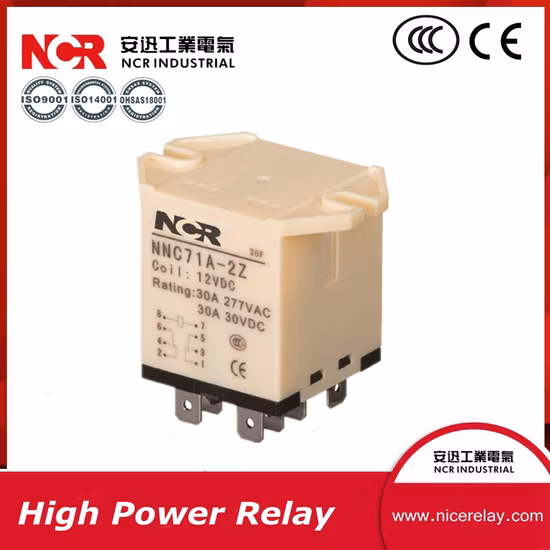 UL Jqx-62f 1z 12VDC 24VDC 100A Relay Electromagnetic Electrical Power Relay