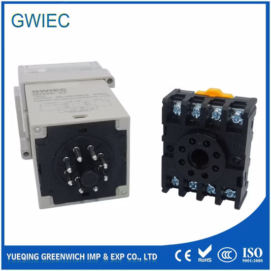 High Quality Mini Time Delay Relay Dh48s-S 12V 8pin with Base