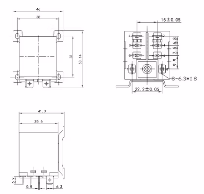 Electromagnetic Power Relay Nnc71A1 (JQX-12F)