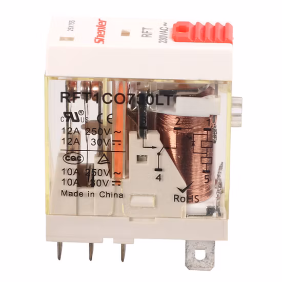 Rft1co615lt 1 pólo 12A 110VAC Conjunto de relé de estado sólido industrial Relé de interface Relé fino com LED