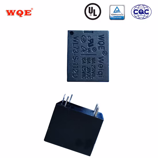 Wj107 7A 10A 220VAC 230VAC Spst Mini relé PCB de alimentação