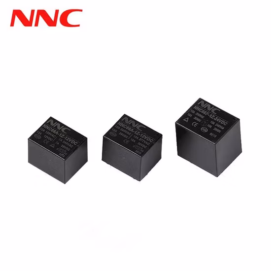 Relé PCB subminiatura NNC66A (T73) com 4 ou 5 pinos