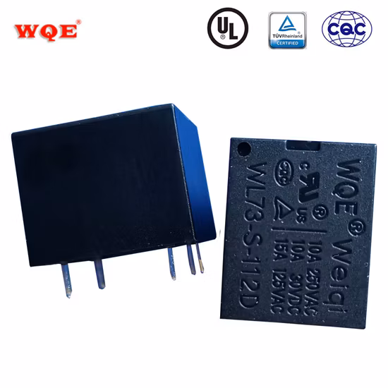Relé de potência em miniatura elétrico pcb 5 pinos eletromagnético mini cubo de açúcar relé wl73 t73